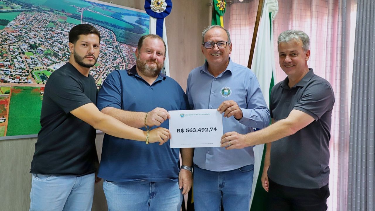 Câmara devolve R$ 563 mil ao Executivo de Itaipulândia